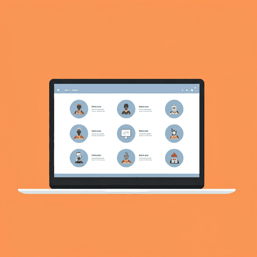 Professional remote development team collaborating online