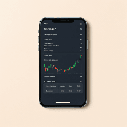 Fintech mobile banking dashboard