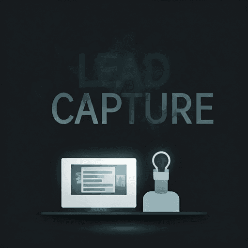 Lead capture and registration system for collecting potential customer data