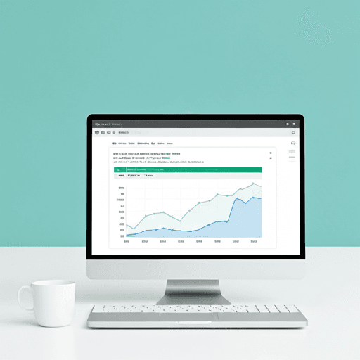 High-tech e-commerce dashboard showing sales data and code