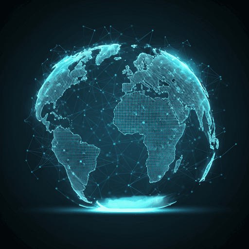Global technology network map