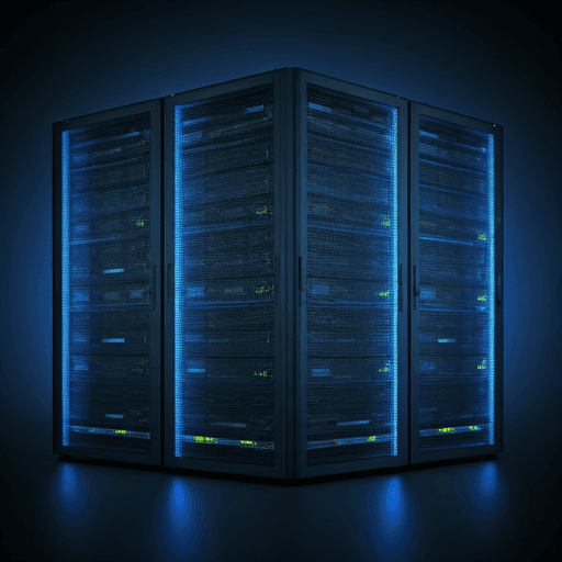 Secure data server infrastructure illustration