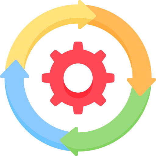 Automated workflow process illustration