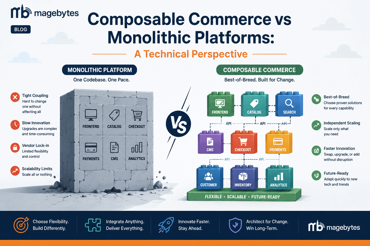 Composable Commerce vs Monolithic Platforms: A Technical Perspective